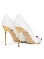 Ruby 95MM Sequined Leather Pumps
