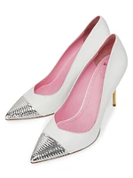 Ruby 95MM Sequined Leather Pumps
