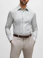 Slim-Fit Shirt Striped Cotton