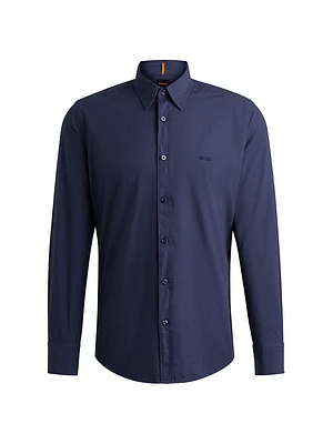 Regular-Fit Shirt Cotton Poplin