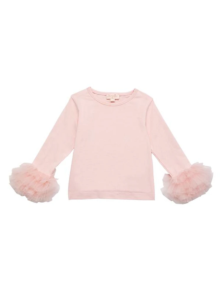 Baby Girl's Shadow & Shine Bebe Poodle Long-Sleeve Top