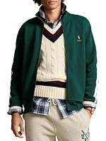 Colorblocked Knit Track Jacket