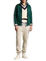 Colorblocked Knit Track Jacket