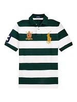 Striped Cotton Polo Shirt