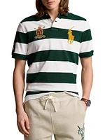 Striped Cotton Polo Shirt