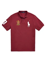 Crest Logo Cotton Polo Shirt