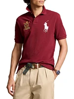 Crest Logo Cotton Polo Shirt