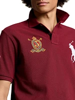 Crest Logo Cotton Polo Shirt