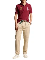 Crest Logo Cotton Polo Shirt