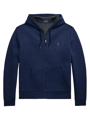 Cotton-Blend Zip Hoodie