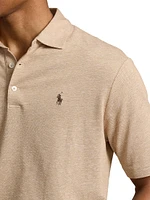 Cotton-Linen Oxford Polo Shirt