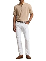 Cotton-Linen Oxford Polo Shirt