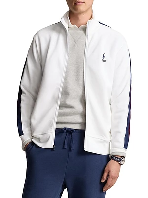 Colorblock Knit Track Jacket