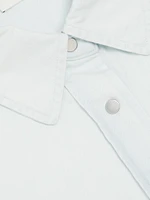 Twill Snap-Front Overshirt