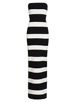 Lehua Striped Knit Maxi Dress