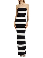 Lehua Striped Knit Maxi Dress