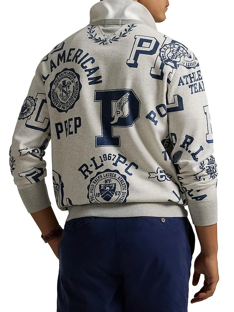 Logo Cotton-Blend Fleece Sweatshirt