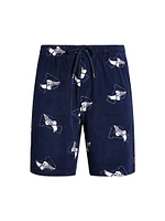 P-Wing Cotton-Blend Shorts