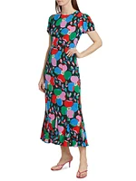 Lulani Geometric Floral Maxi Dress