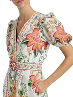 Bloom Garden Floral Cotton Romper