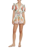 Bloom Garden Floral Cotton Romper