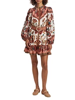 Riad Floral Belted Minidress