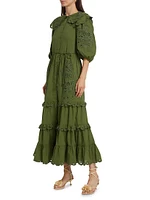 Hummingbird Richelieu Maxi Dress