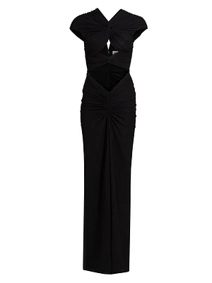 Maxena Cut Out Maxi Dress