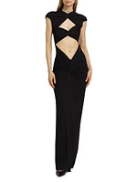 Maxena Cut Out Maxi Dress