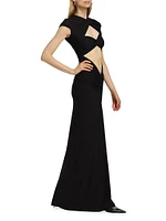 Maxena Cut Out Maxi Dress