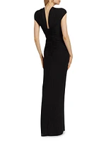 Maxena Cut Out Maxi Dress