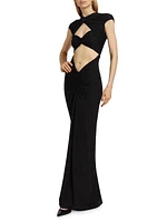 Maxena Cut Out Maxi Dress