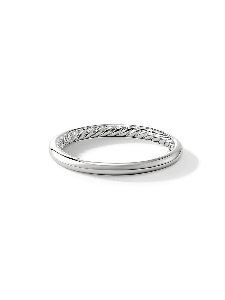 DY Eden Band Ring Platinum, 2MM