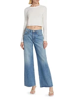 Selena Mid-Rise Wide-Leg Jeans