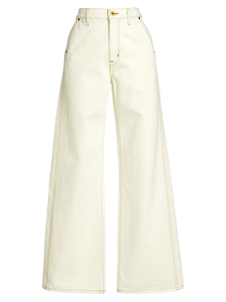 Grace Double Seam Wide-Leg Jeans