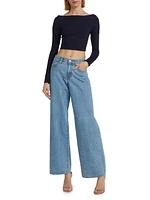 Mica Low-Rise Straight Jeans