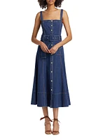 Vega Denim Midi-Dress