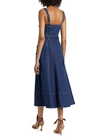 Vega Denim Midi-Dress