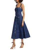 Vega Denim Midi-Dress