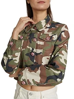 Regina Camo Rhinestone Jacket