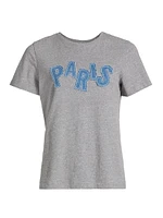 Patched Denim Paris T-Shirt