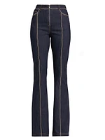 Santi Zipper Trim Jeans