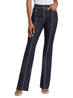 Santi Zipper Trim Jeans