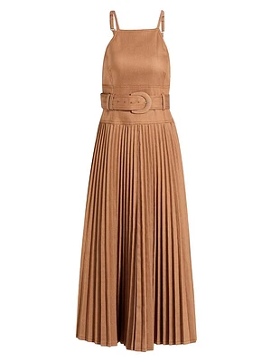 Kami Pleated Midi-Dress