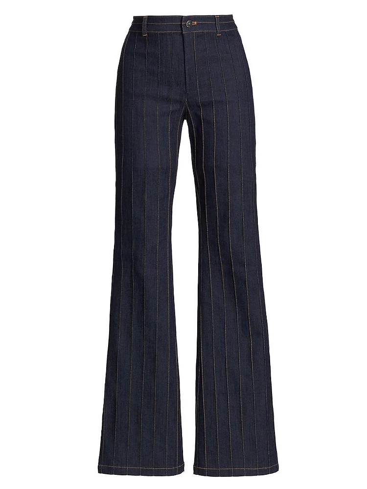 Alina Seamed Denim Pants