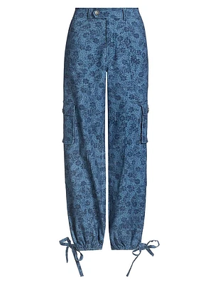 Zola Floral Denim Pants