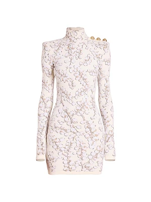 Groseille Knit Long-Sleeve Minidress