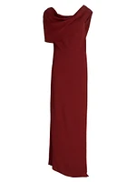 Nassau Silk Draped Maxi Dress