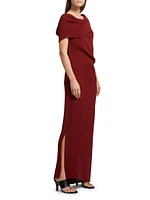 Nassau Silk Draped Maxi Dress