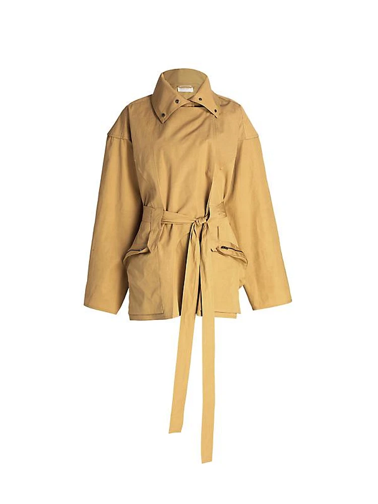 Pierrick Twill Belted Trench Jacket